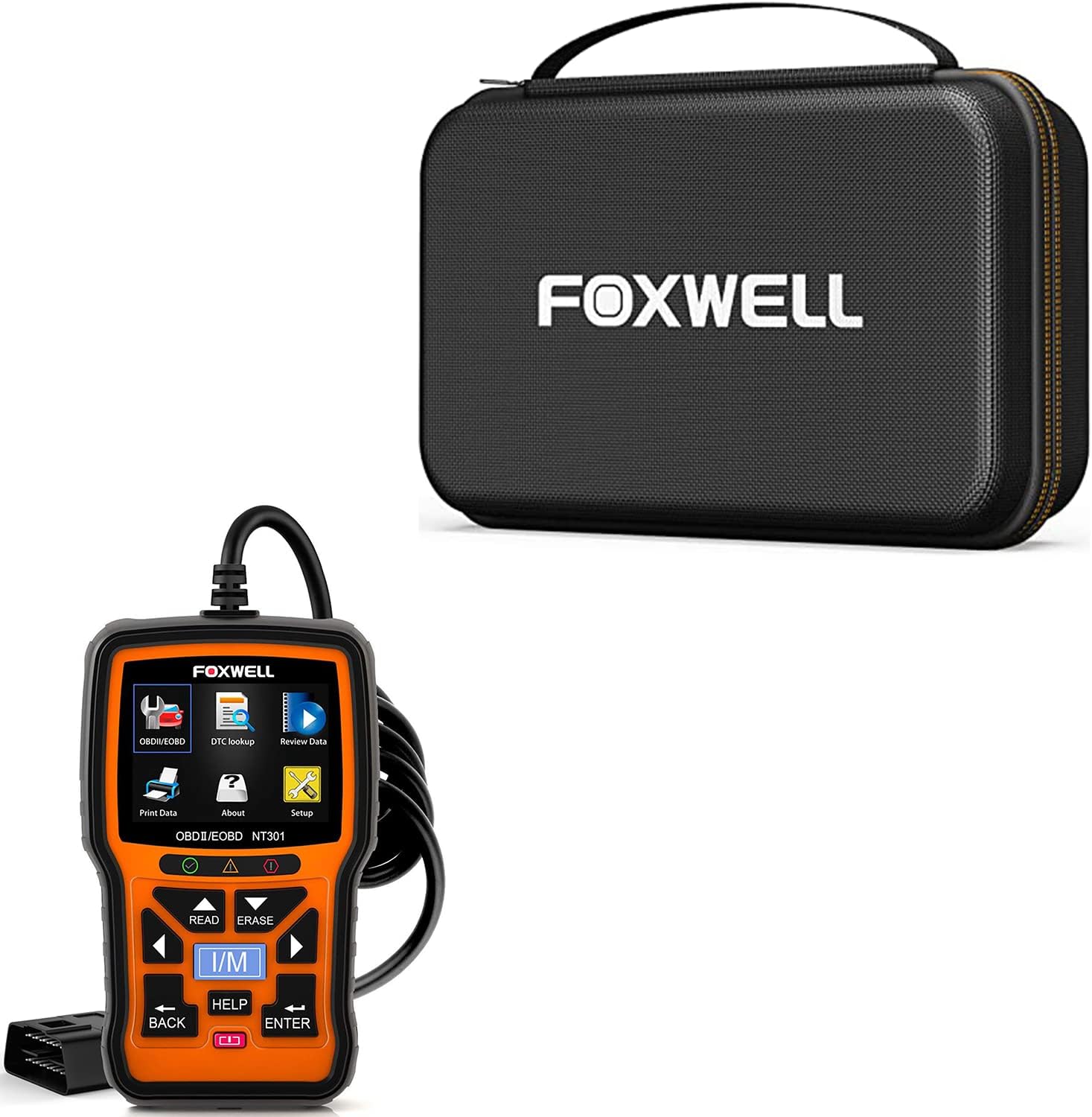 FOXWELL NT301 OBD2 Code Reader — Check Engine Light Diagnostics