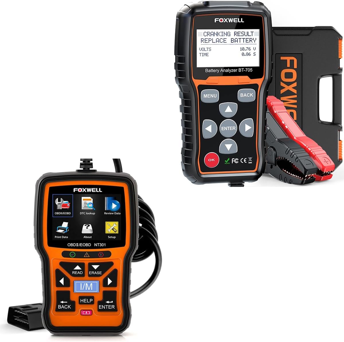 FOXWELL NT301 + BT705 Diagnostic Bundle