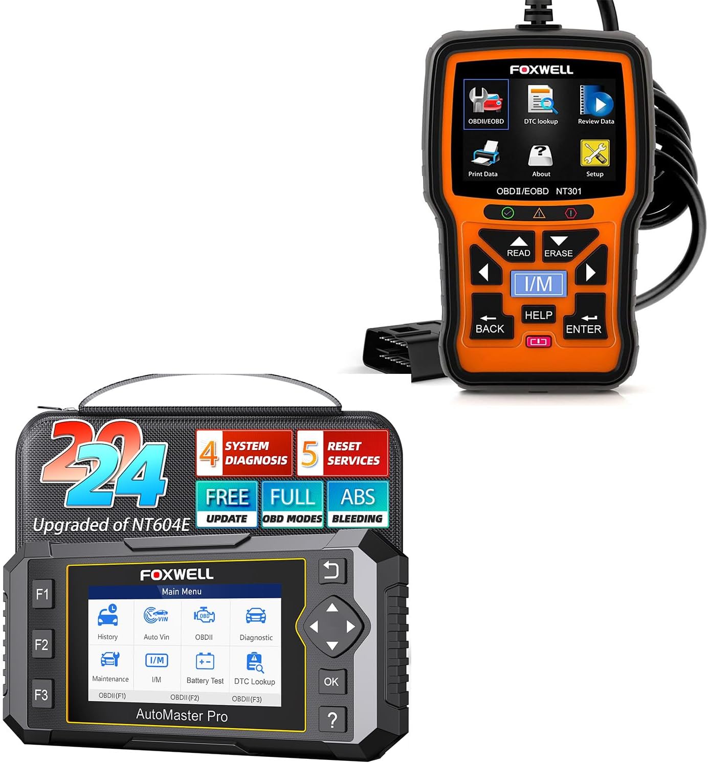 FOXWELL NT614 Elite + NT301 Diagnostic Bundle