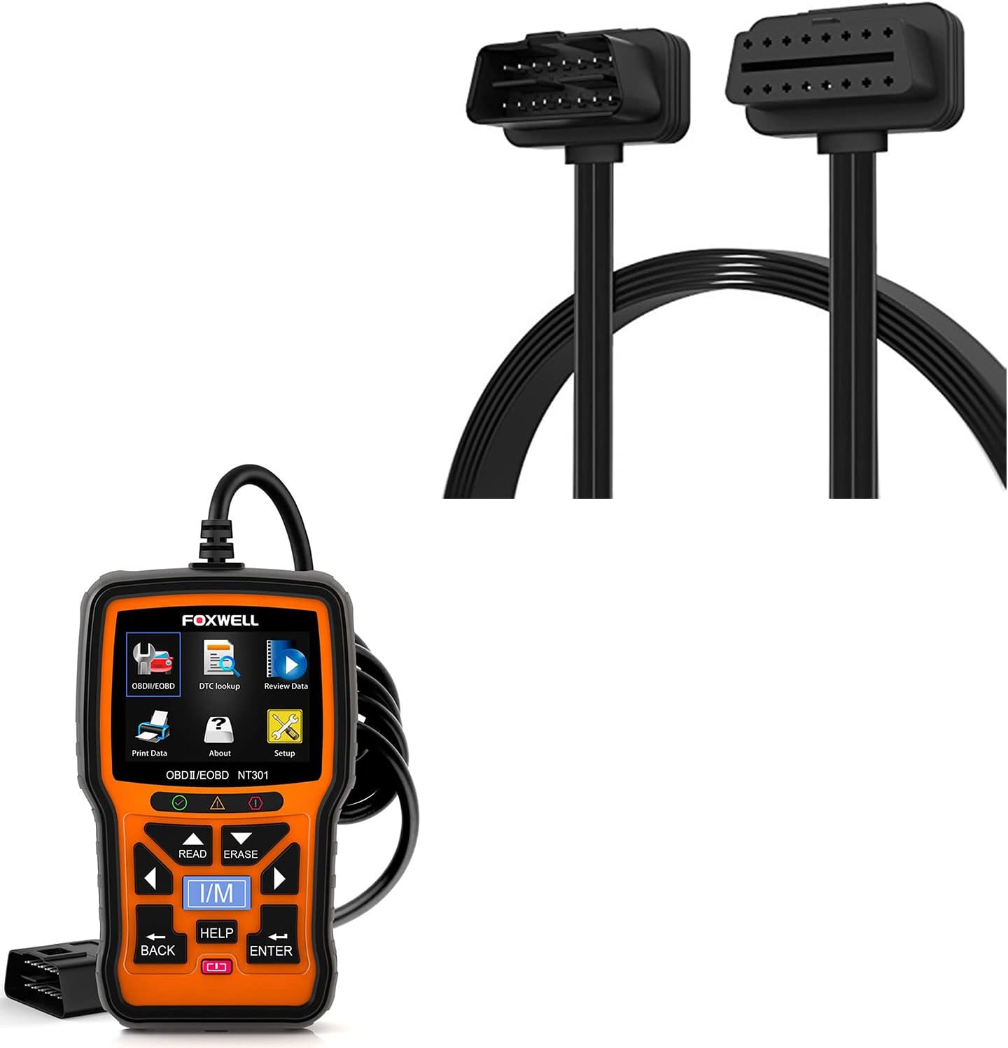 FOXWELL NT301 OBD2 Code Reader — Check Engine Light Diagnostics