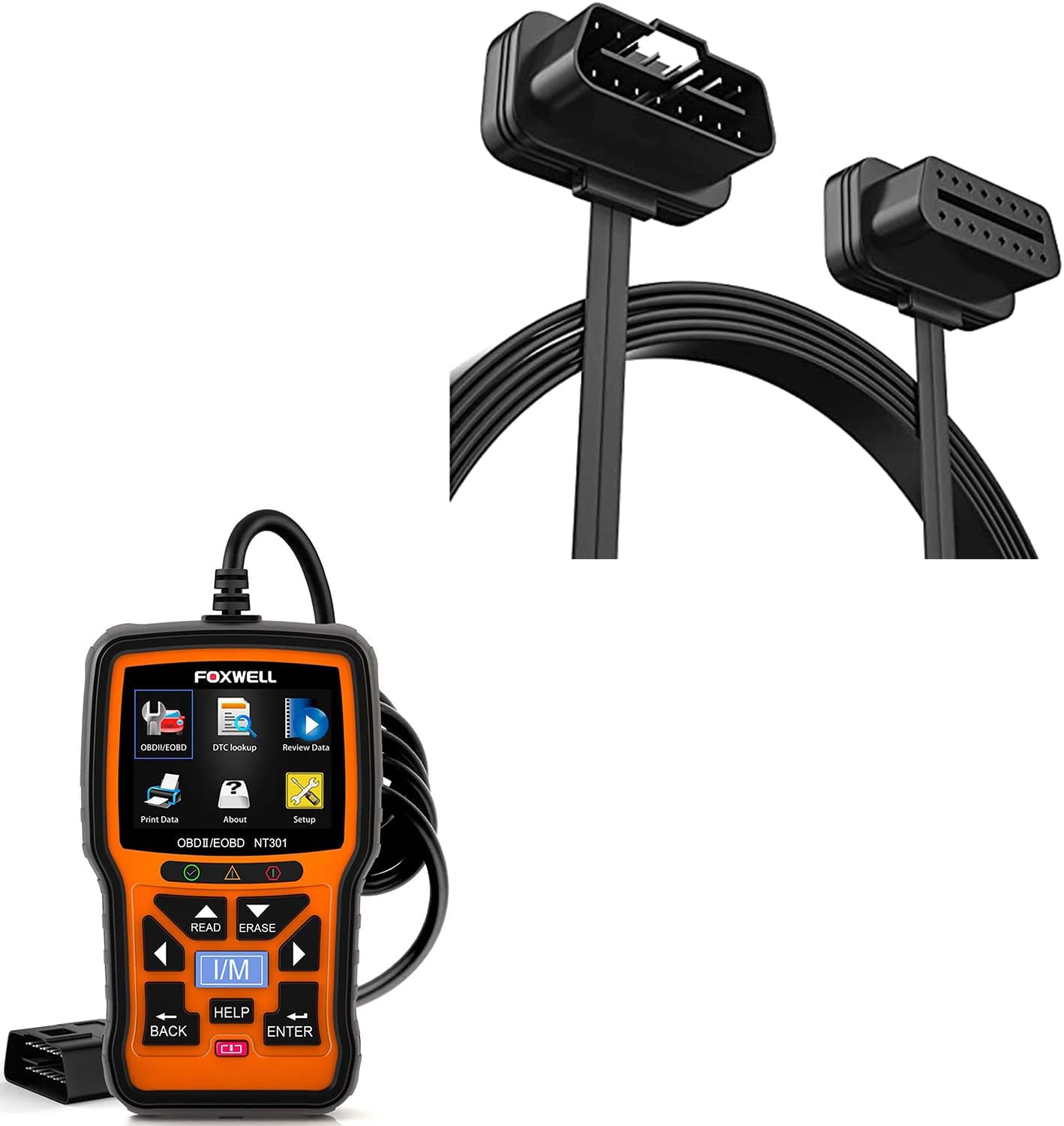 FOXWELL NT301 OBD2 Code Reader — Check Engine Light Diagnostics