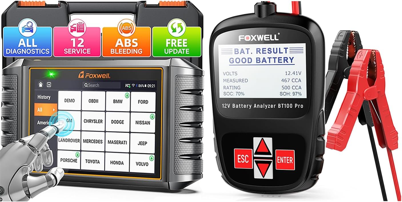 FOXWELL NT726 All-System OBD2 Scanner — 12 Service Resets