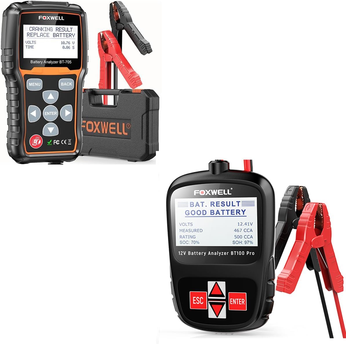 FOXWELL BT705 12V/24V Car Battery Tester & Analyzer