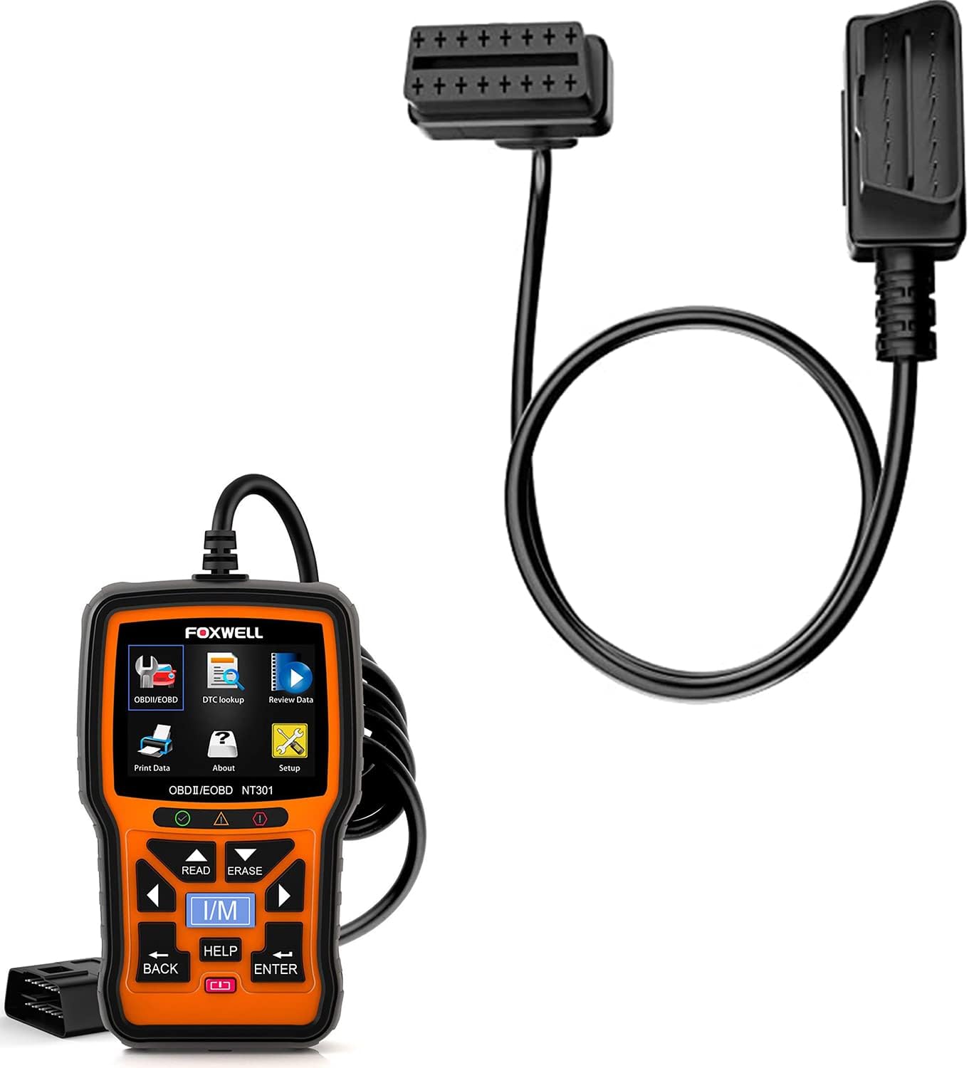 FOXWELL NT301 OBD2 Code Reader — Check Engine Light Diagnostics