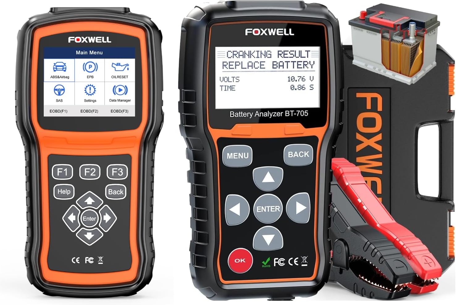 FOXWELL BT705 + NT630 Plus Diagnostic Bundle
