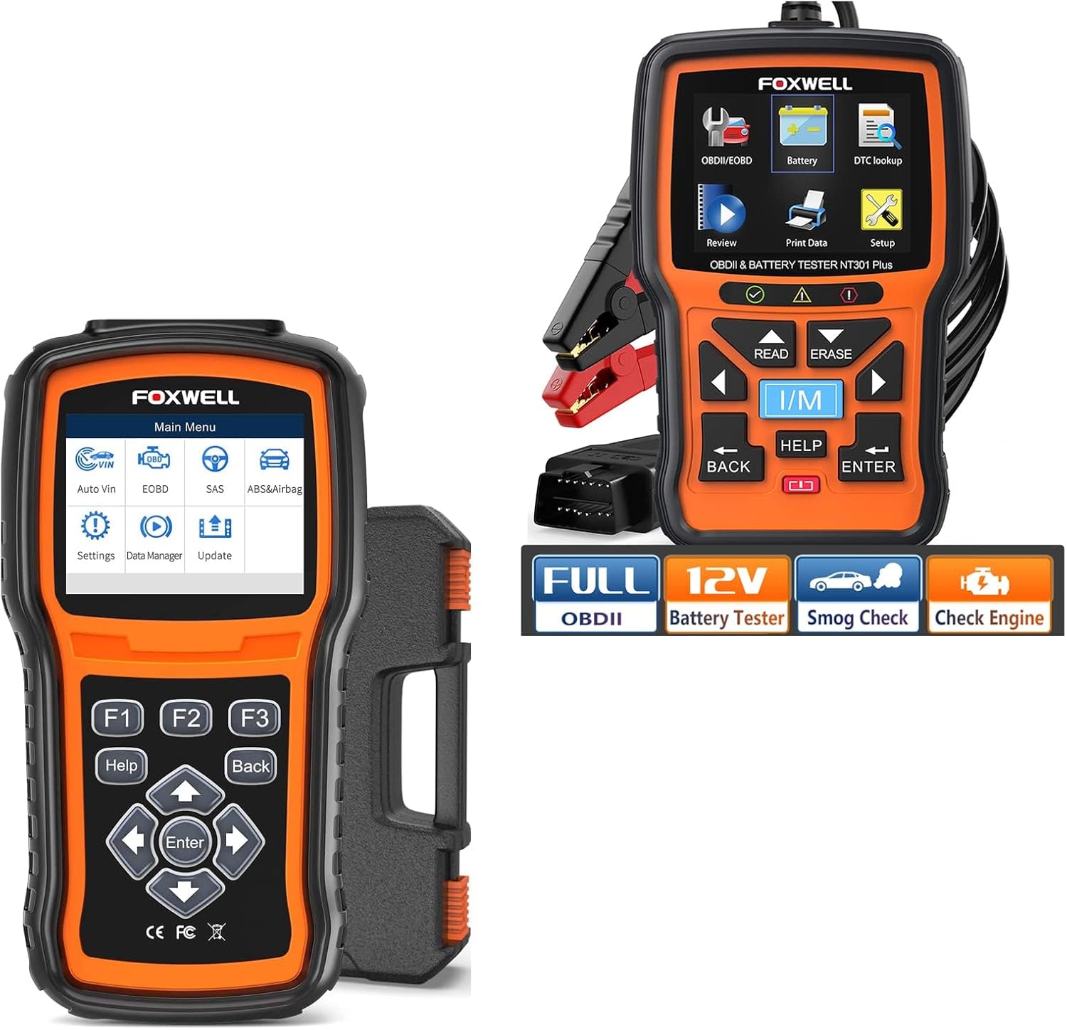 FOXWELL NT630 Plus ABS/SRS OBD2 Scanner with Brake Bleeding