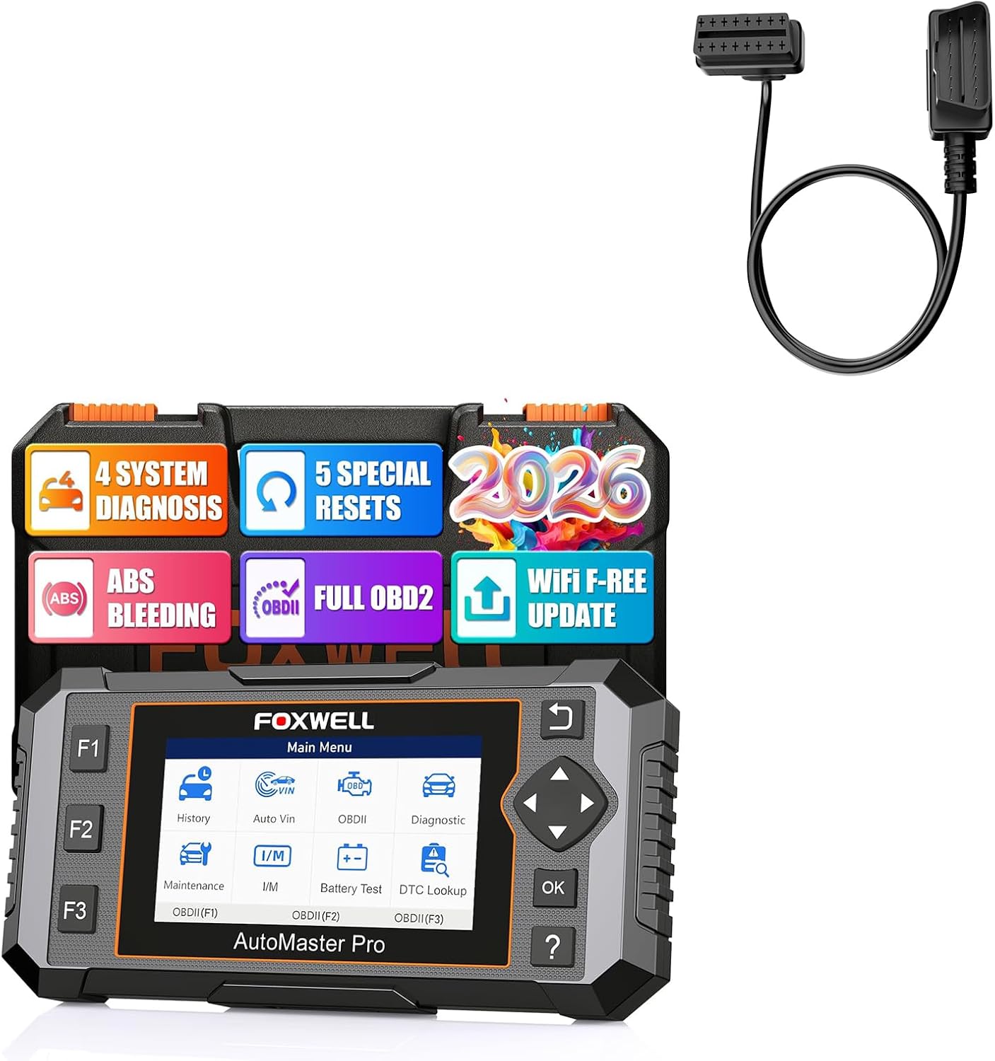 FOXWELL NT614 Elite ABS/SRS OBD2 Scanner with Brake Bleeding