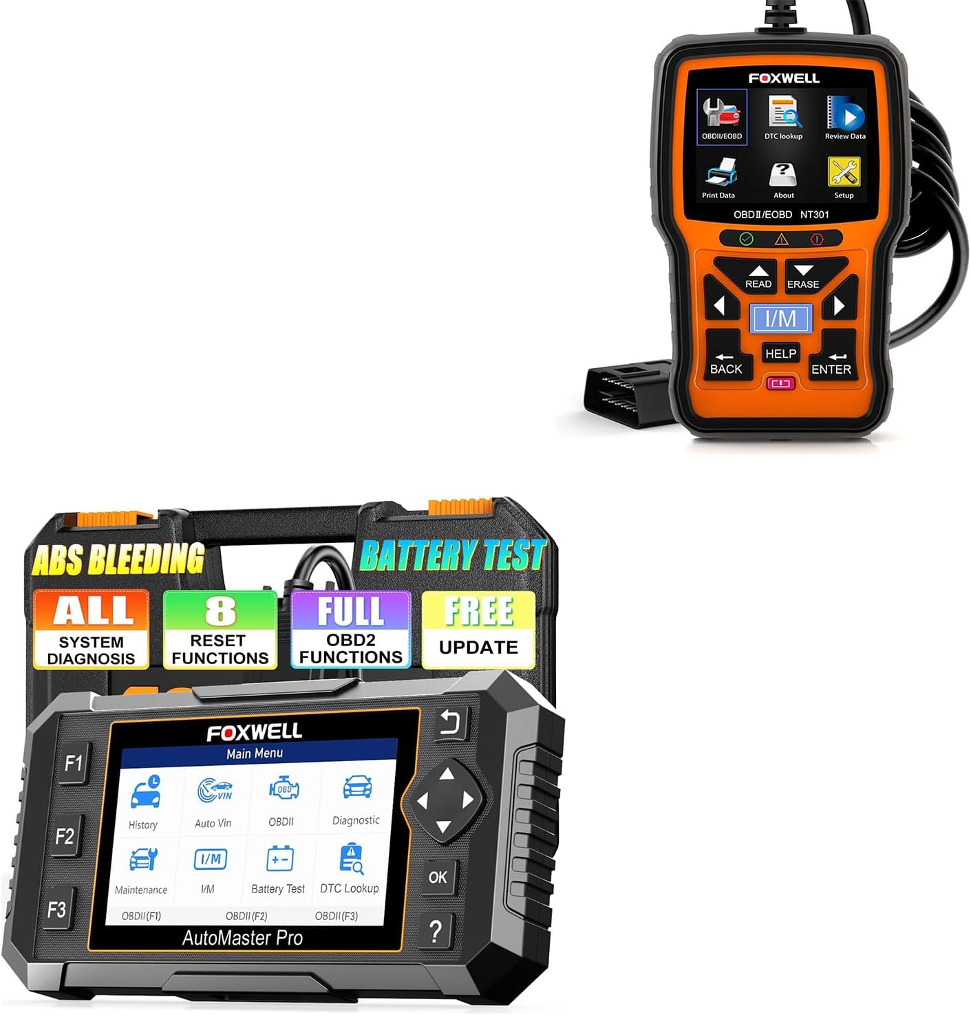 FOXWELL NT624 Elite + NT301 Diagnostic Bundle