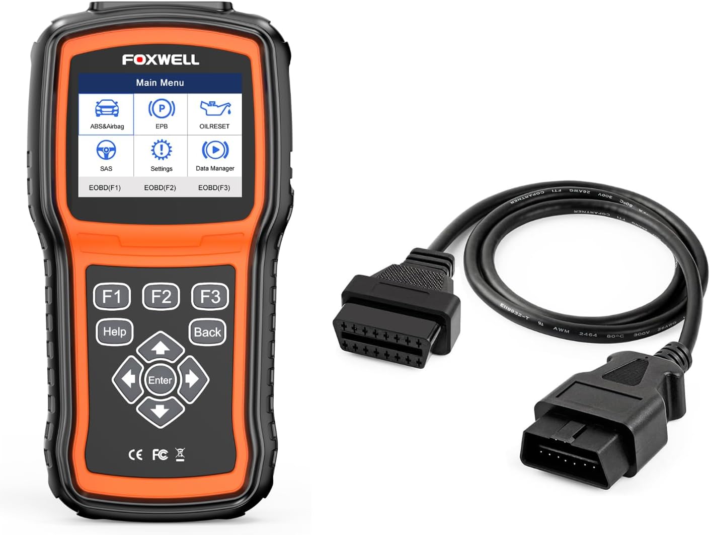 FOXWELL NT630 Plus ABS/SRS OBD2 Scanner with Brake Bleeding