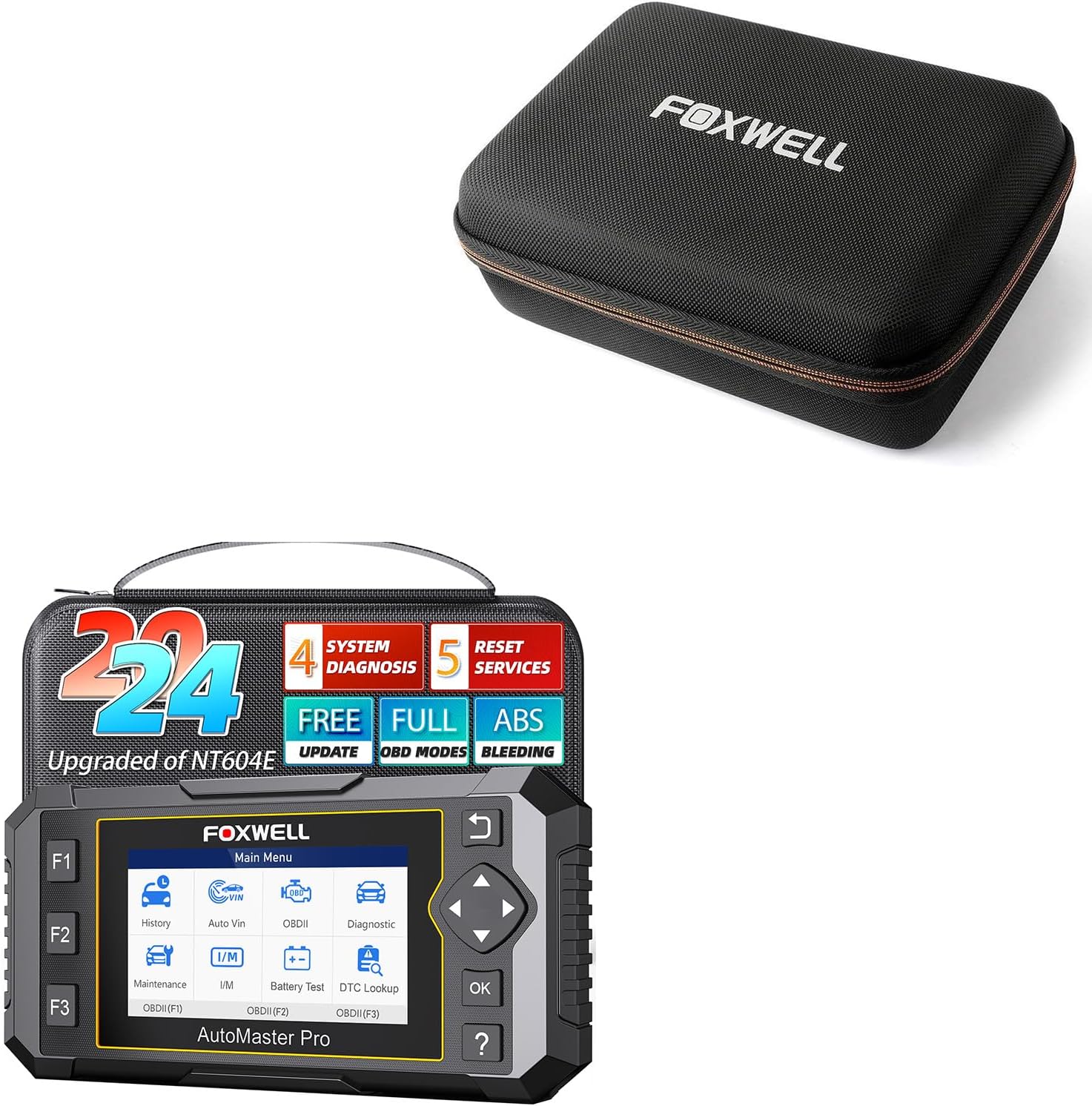 FOXWELL NT614 Elite + NT301 Diagnostic Bundle with Case