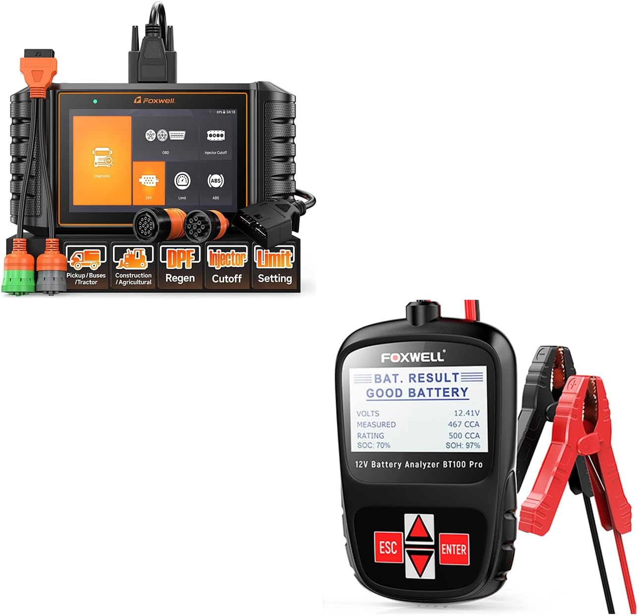 FOXWELL HD500 + BT100 Diagnostic Bundle