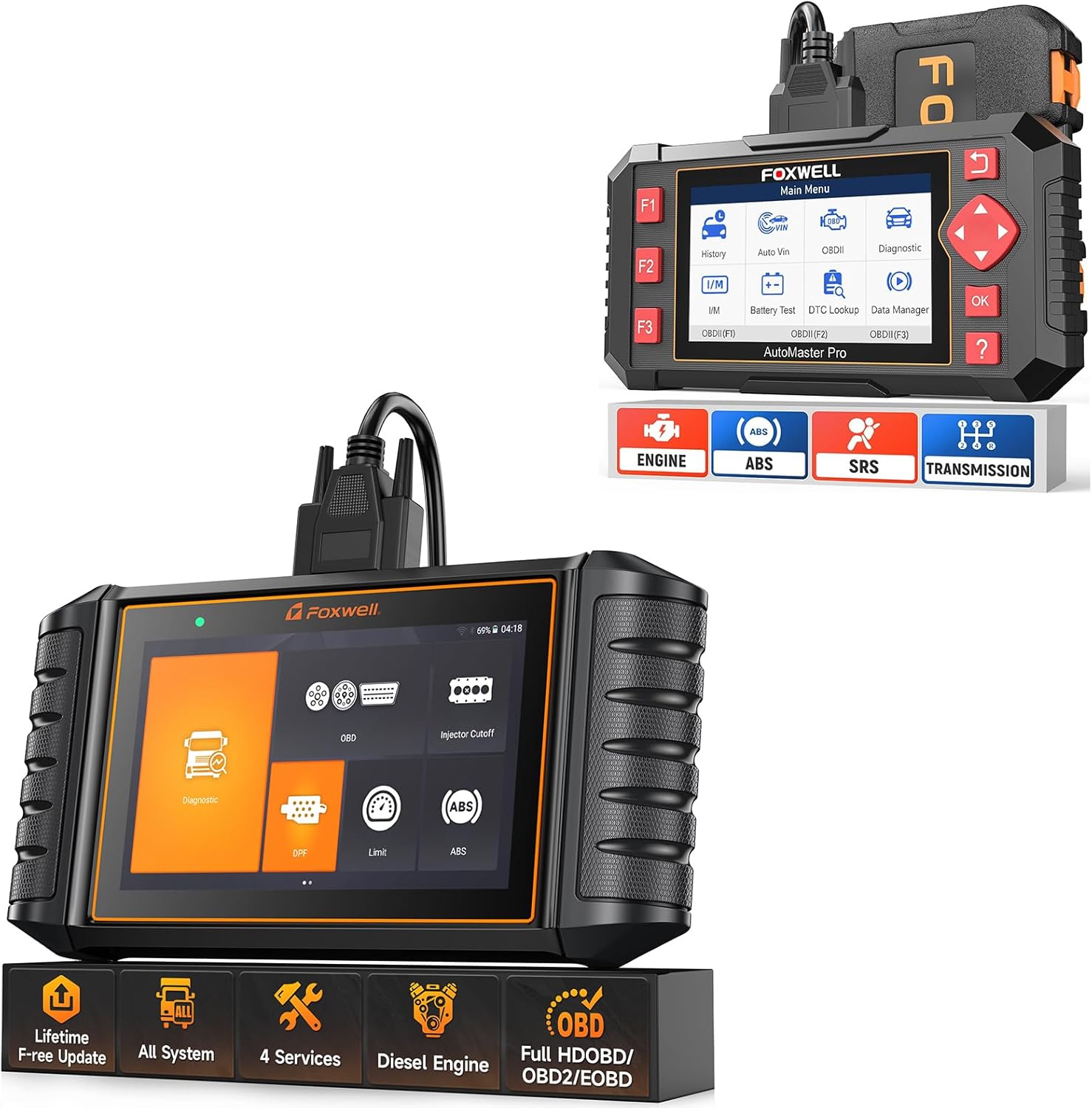 FOXWELL HD500 + NT604 Elite Diagnostic Bundle