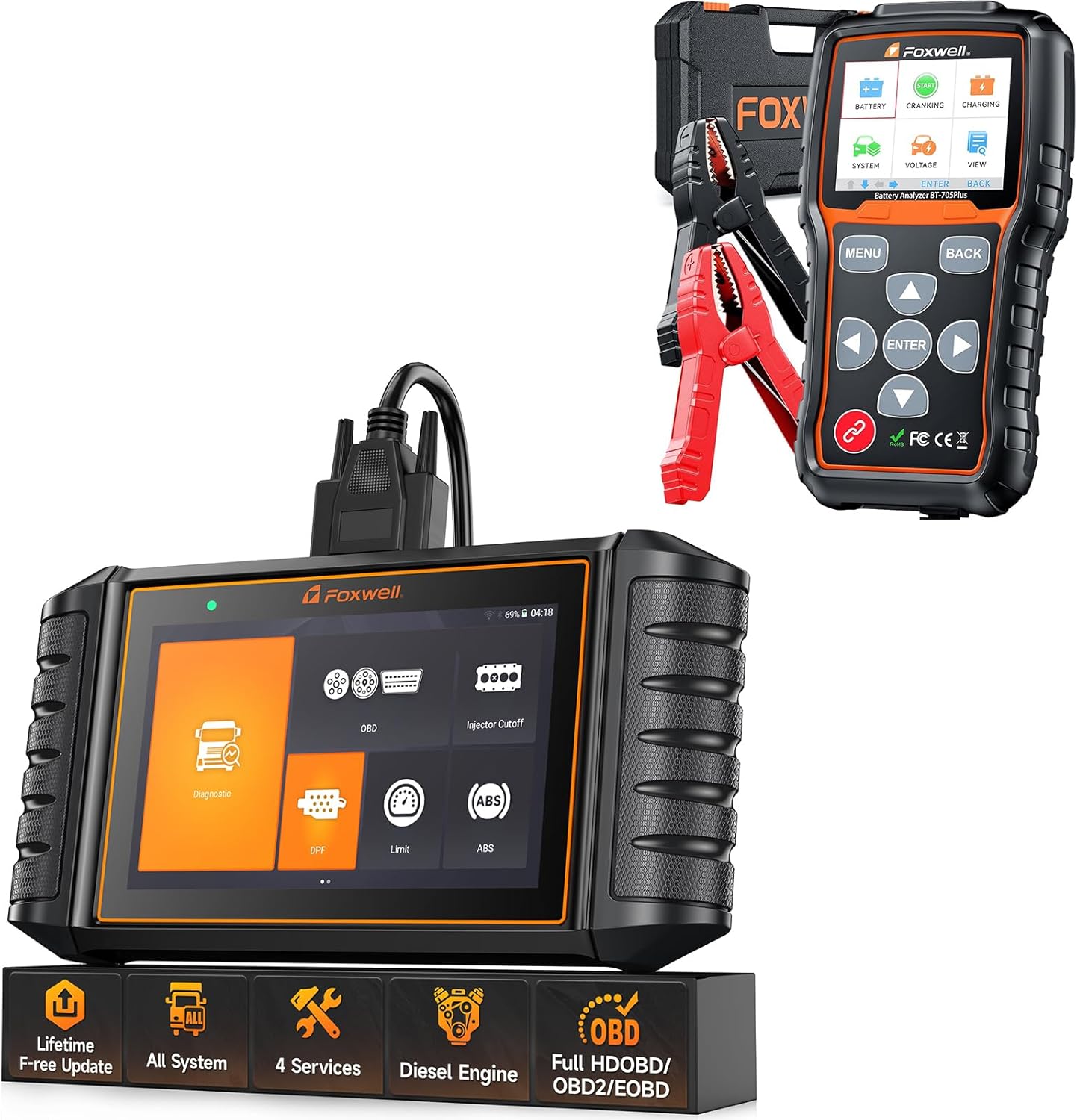 FOXWELL HD500 + BT705 Diagnostic Bundle