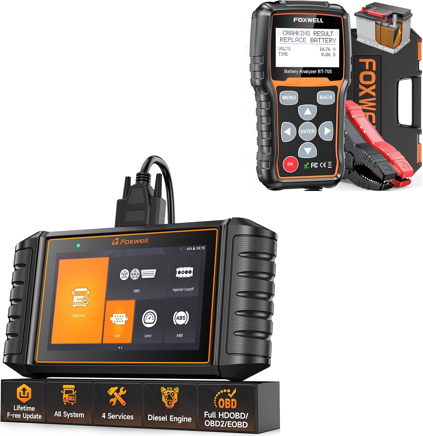 FOXWELL HD500 + BT705 Diagnostic Bundle